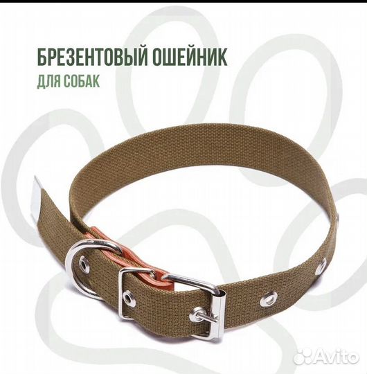 Ошейник для собак ( брезентовый)