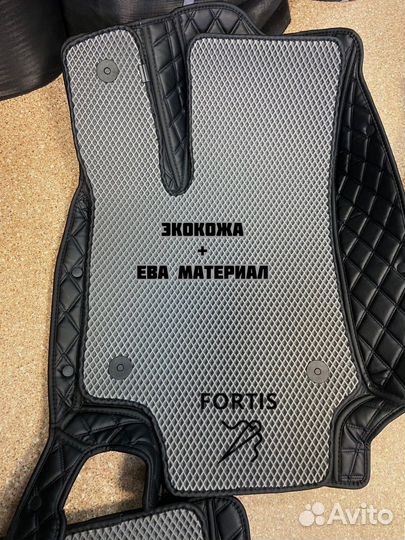 3d коврики из экокожи с EVA эва вкладышем
