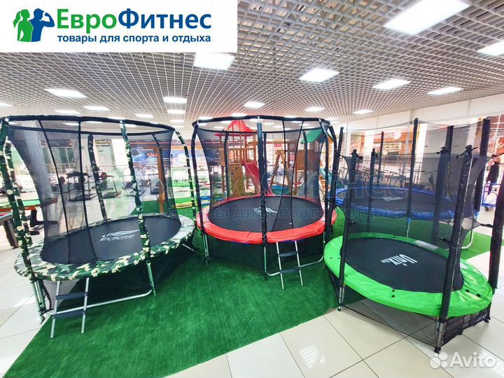 Батут для дачи с сеткой