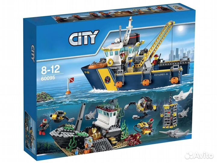 Аналог lego City 60095 Корабль исследователей морс