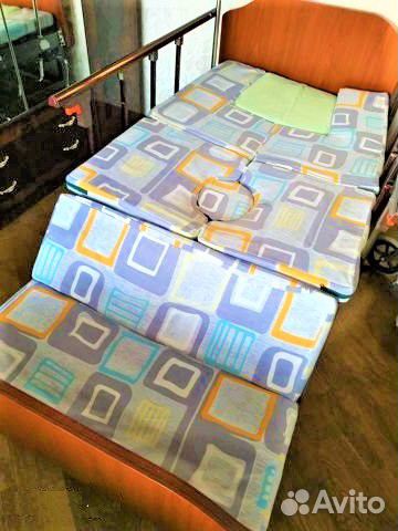 Медицинская кровать для лежачих больных +матрас+wc