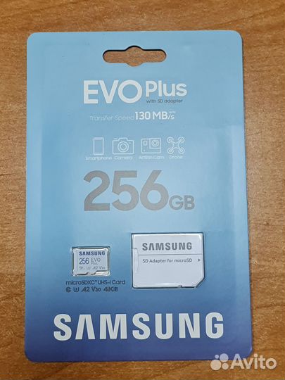 Карта памяти MicroSD Samsung EVO 256 GB
