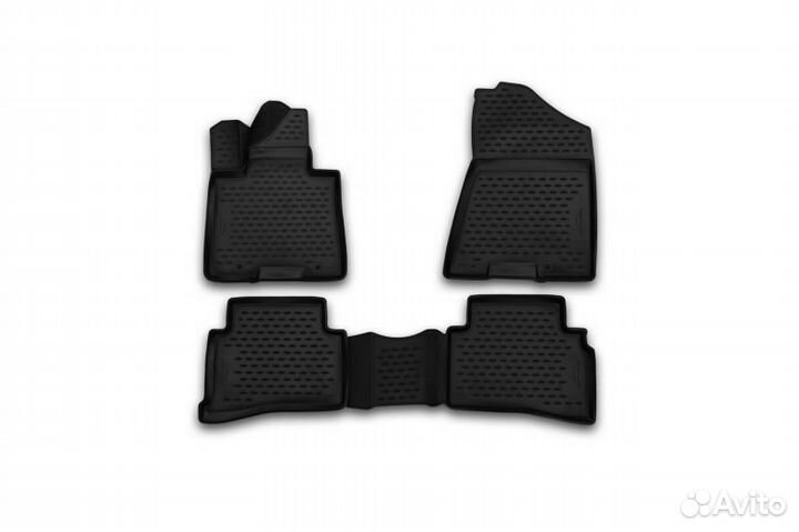 Коврики 3d в салон kia sportage, 2016, 4 шт. (поли