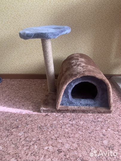 Домик для кошки с когтеточкой