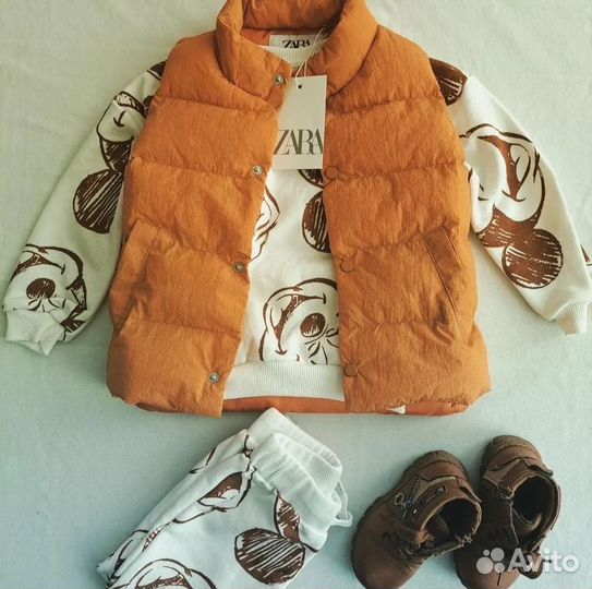 Жилет горчица Zara 110