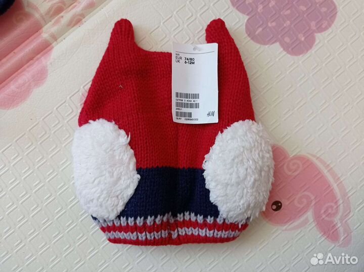 Новые шапочки на р. 6-12 мес