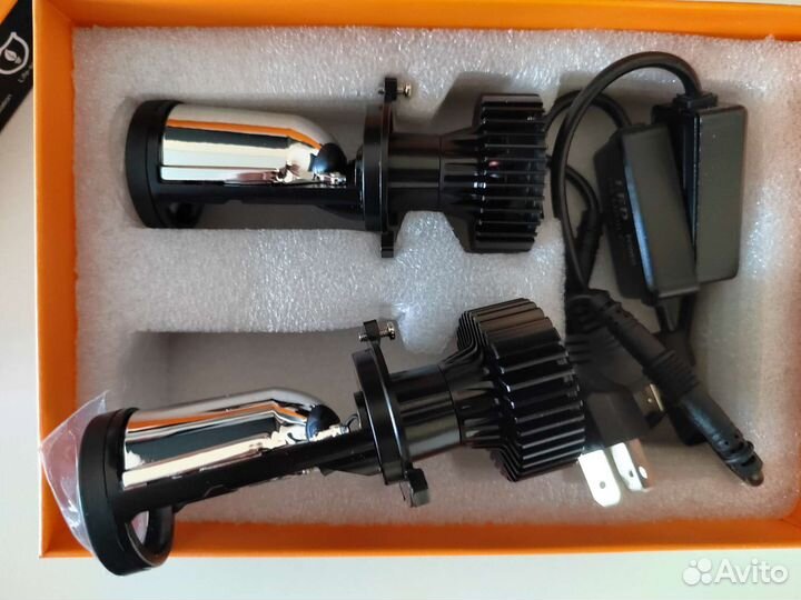 Автомобильные лампы с мини линзами Y6 Н4 (2шт.)