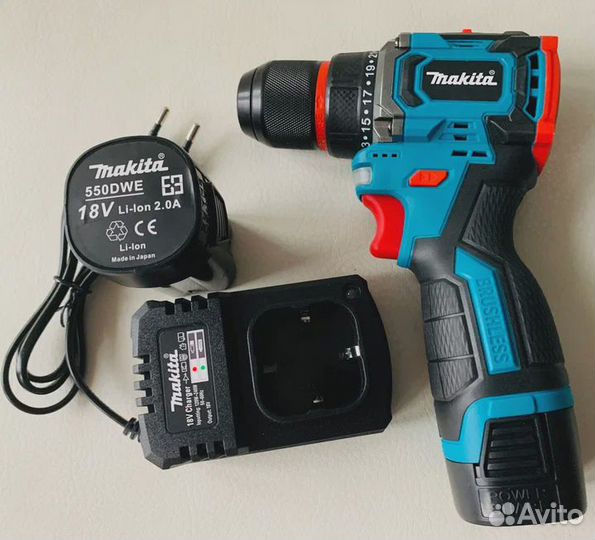 Шуруповерт makita 18V бесщеточный