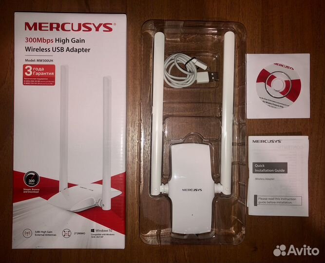 Wi-Fi адаптер Mercusys MW300UH