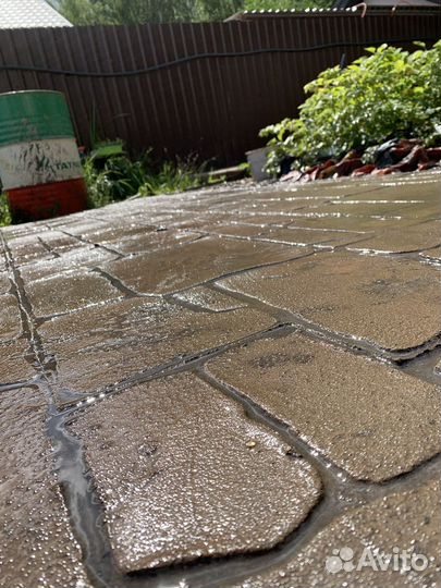 Печатный бетон