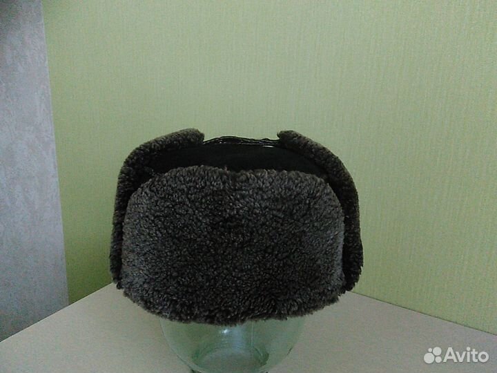 Шапка-ушанка зимняя натуральная замша б/у