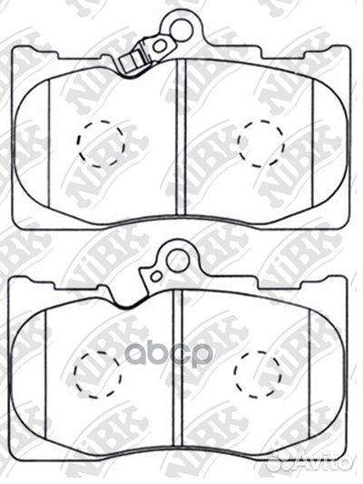 Колодки NiBK PN1547 0446522340,0446522370,0446