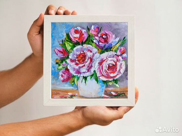 Картина с розами 