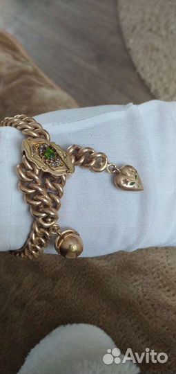 Уникальное старинное украшение, золотой женский бр