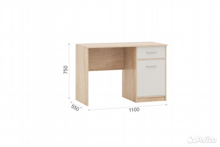 Стол письменный Стелс 110 1д1ящ