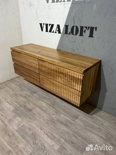 Тумба с рифленым фасадом