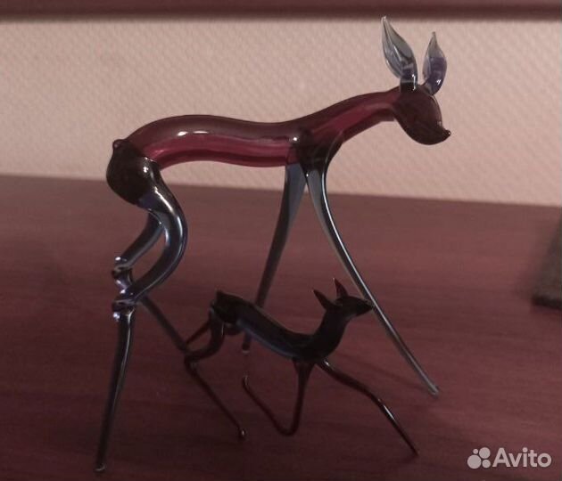 Фигурки из цветного стекла СССР