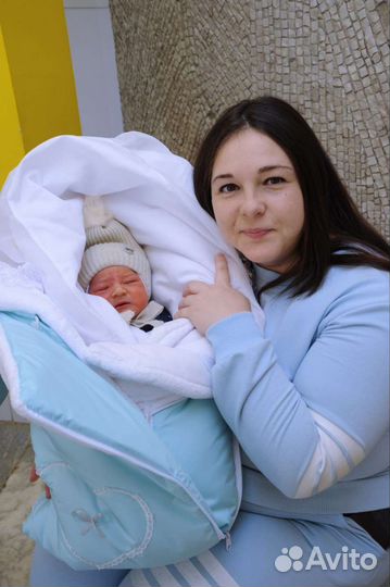 Конверт на выписку для мальчика зима