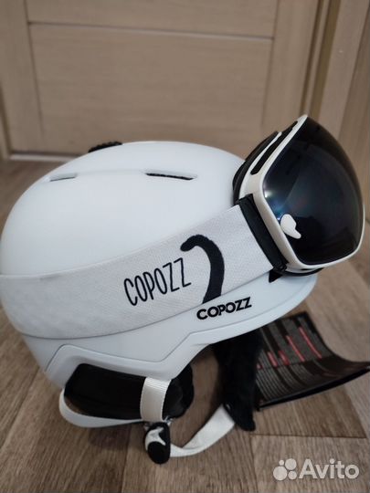 Горнолыжный шлем, очки, маски