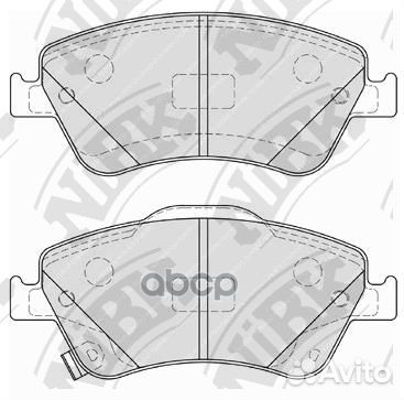 Колодки задние (toyota auris 1.33-2.2 07- (Вели