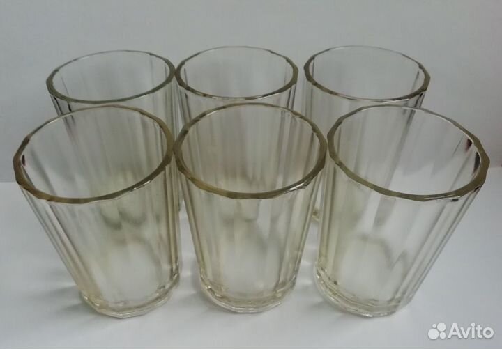 Стопки граненые 6 шт. клеймо ссз, СССР