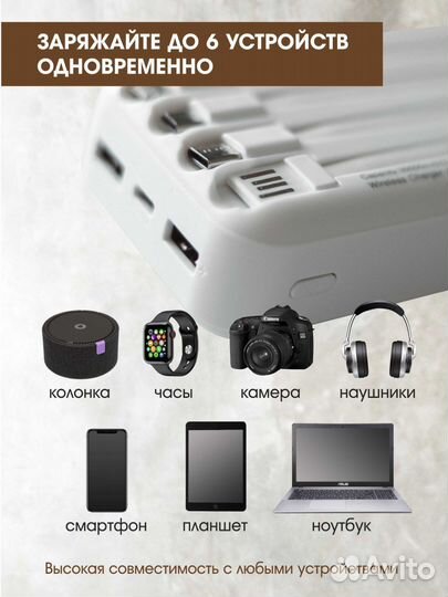 Повербанк 30000 mah, Powerbank беспроводной заряд