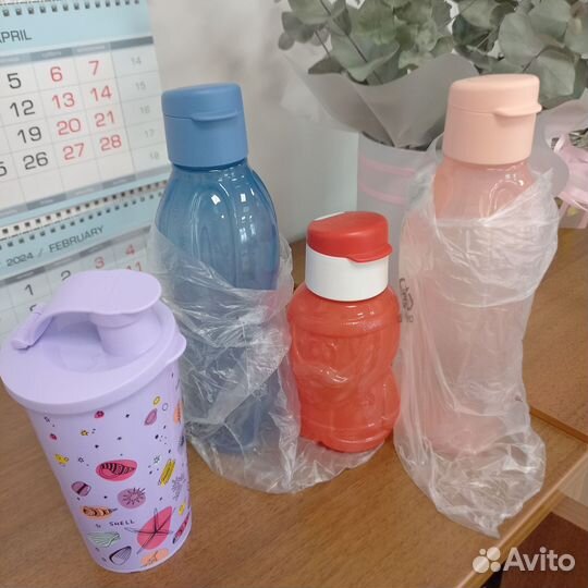 Бутылки, стаканчики эко для воды 339мл, 500мл