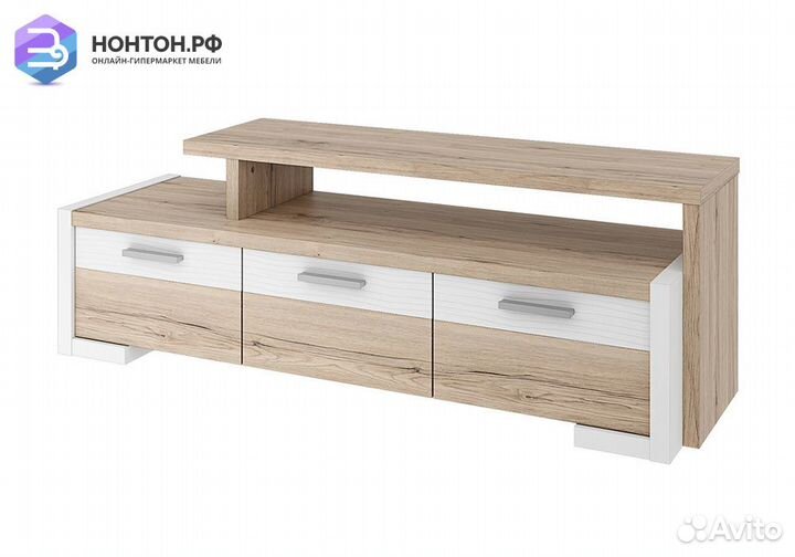 Тв-Тумба Венето дуб санремо / белый