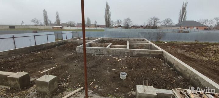 Заливка фундамента