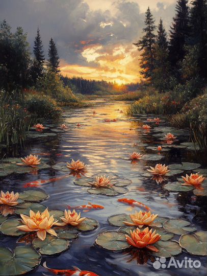 Интерьерная картина маслом Пробуждение