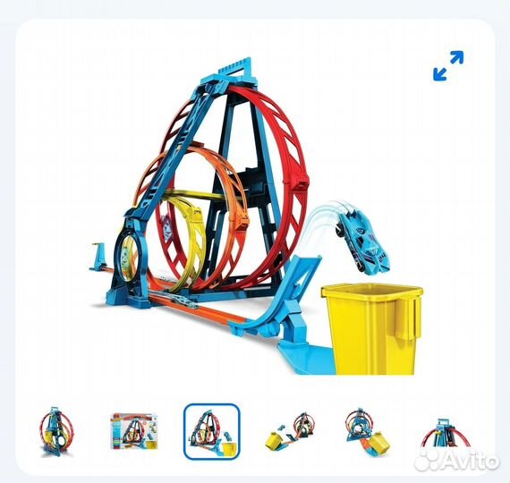 Трек Hot Wheels Тройная Петля