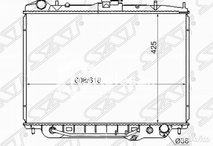 Радиатор isuzu bighorn/trooper/rodeo/opel monterey
