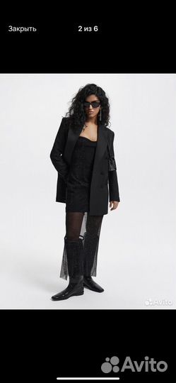 Платье сетка со стразами