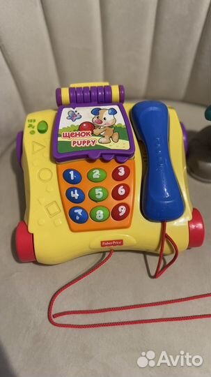 Fisher price телефон и лось
