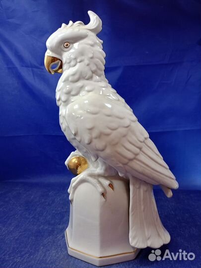 Фарфоровая статуэтка Попугай Какаду Германия Ориги