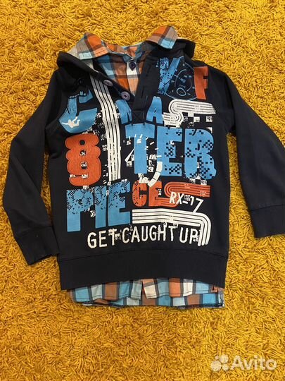 Толстовка-обманка на мальчика 128