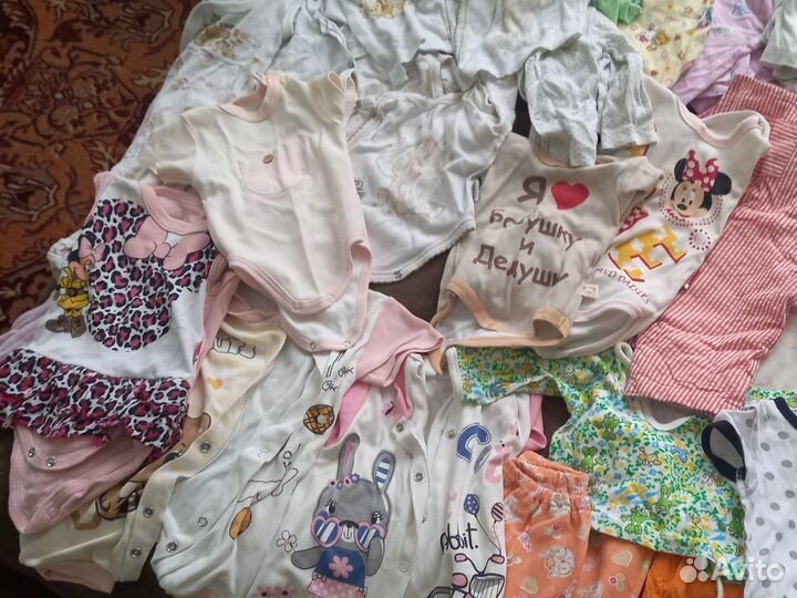Пакет вещей на новорожденого девочка от 0 до 6 мес