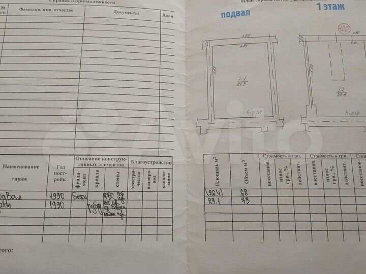 Гараж, > 30 м²