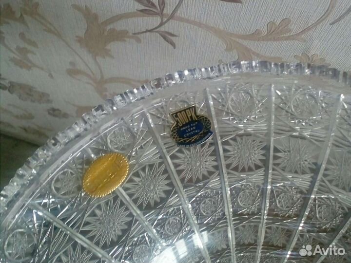 Ваза Богемия ручная работа