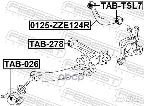 Сайлентблок TAB-278 TAB-278 Febest