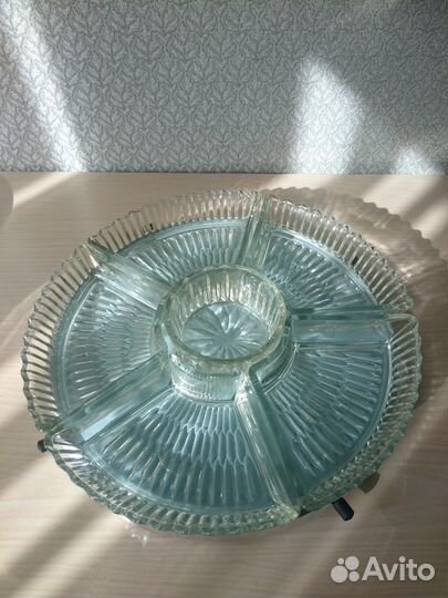 Стекло СССР - бокал, стакан, секции менажницы