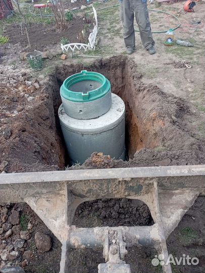 Септик из бетонных колец под ключ