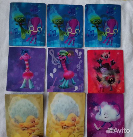 Тролли карточки пятерочка и набор учись считать