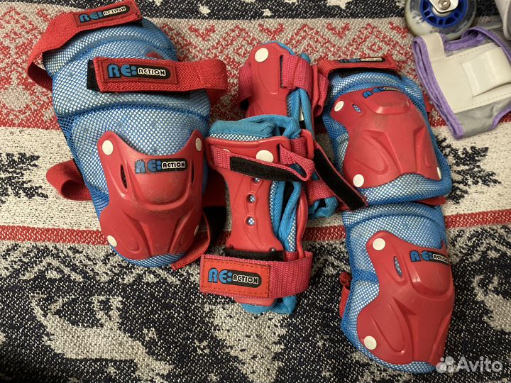 Детские ролики с защитой