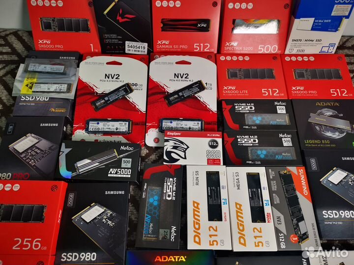 Жесткие диски (SSD M2 nvme и SATA) новые