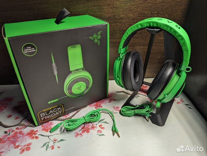 Игровые наушники Razer Kraken Pro зеленый