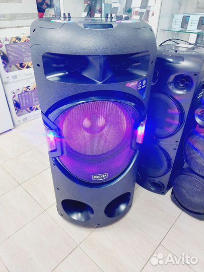 Огромная колонка 500Вт с дискошаром