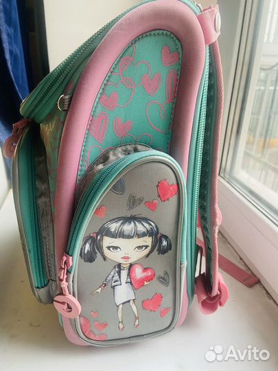 Рюкзак школьный grizzly для девочки