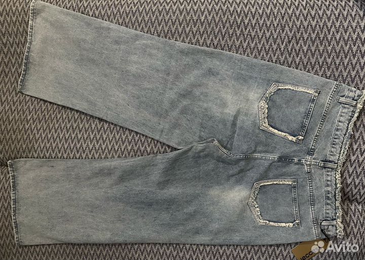 Джинсы женские широкие размер 38
