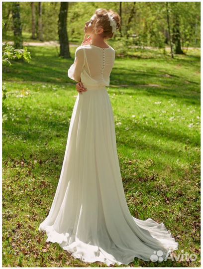 Свадебное платье в стиле ампир рустик 42